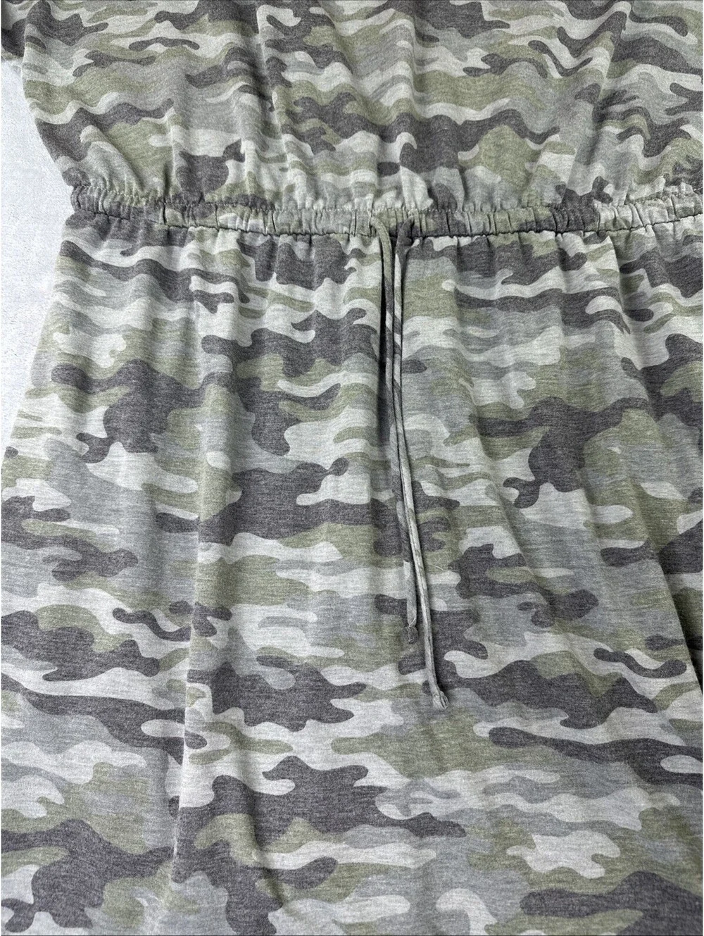 Women’s 2X Plus Size 24/7 Clara Tie Waist Dress Cover Up Camo Comfy Pockets